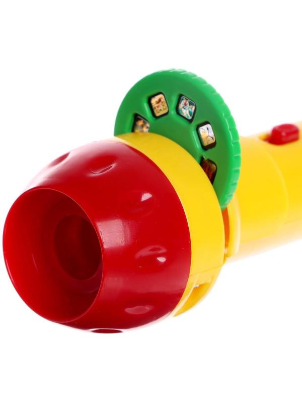 Проектор-фонарик «Забавные животные» 2 в 1, цвета МИКС