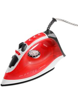 Утюг HOMESTAR HS-4003, 2000 Вт, керамическая подошва, 200 мл, бело-красный