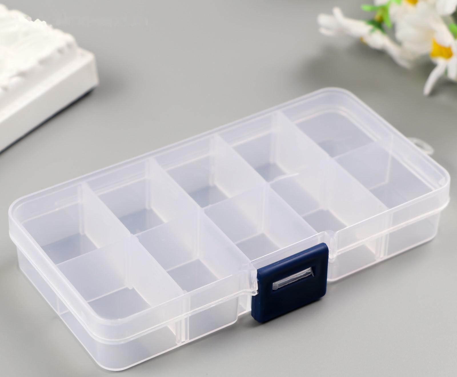 Шкатулка  со съёмными ячейками для мелочей 10 отделений МИКС 2х12,5х6,5 см