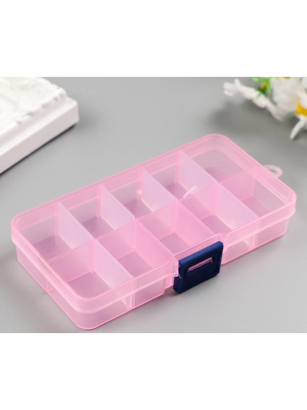 Шкатулка  со съёмными ячейками для мелочей 10 отделений МИКС 2х12,5х6,5 см