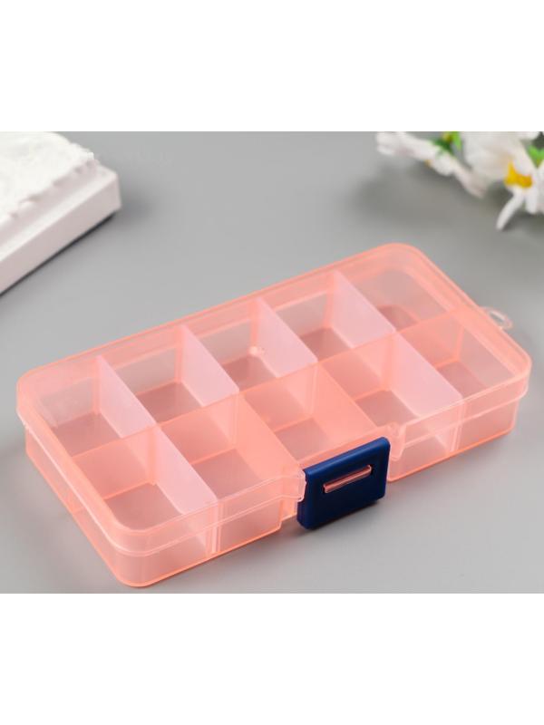 Шкатулка  со съёмными ячейками для мелочей 10 отделений МИКС 2х12,5х6,5 см