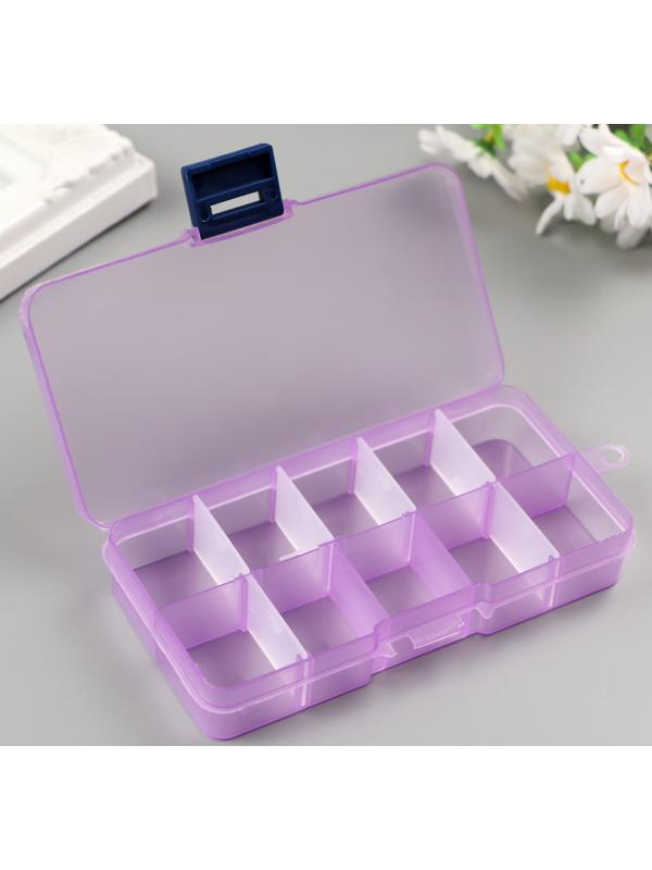 Шкатулка  со съёмными ячейками для мелочей 10 отделений МИКС 2х12,5х6,5 см