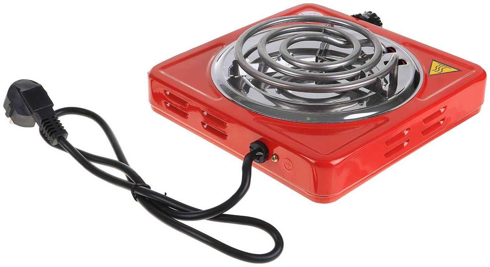 Плитка электрическая ENERGY EN-902R, 1000 Вт, 1 конфорка, красная