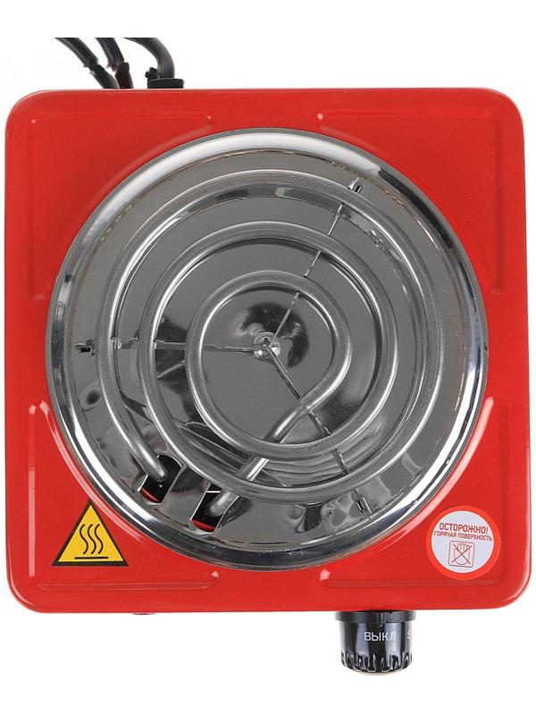 Плитка электрическая ENERGY EN-902R, 1000 Вт, 1 конфорка, красная