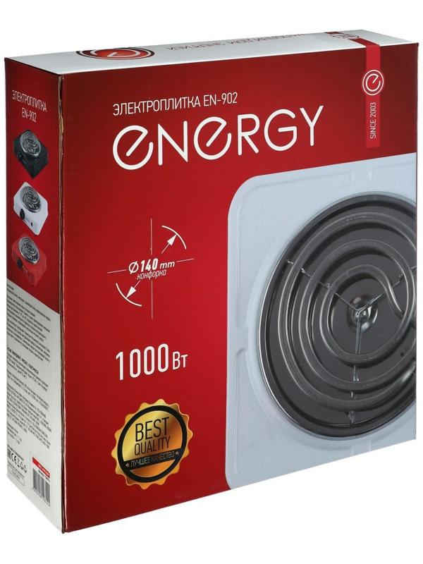 Плитка электрическая ENERGY EN-902R, 1000 Вт, 1 конфорка, красная