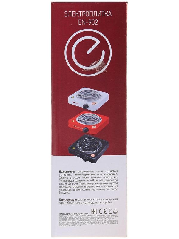 Плитка электрическая ENERGY EN-902R, 1000 Вт, 1 конфорка, красная