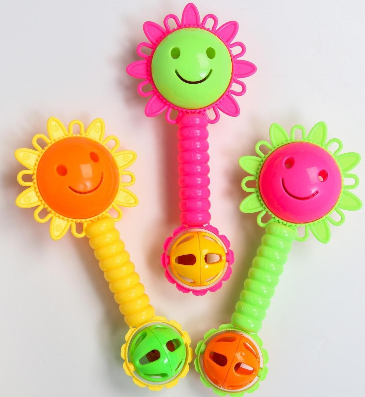 Погремушка «Солнышко», цвет МИКС