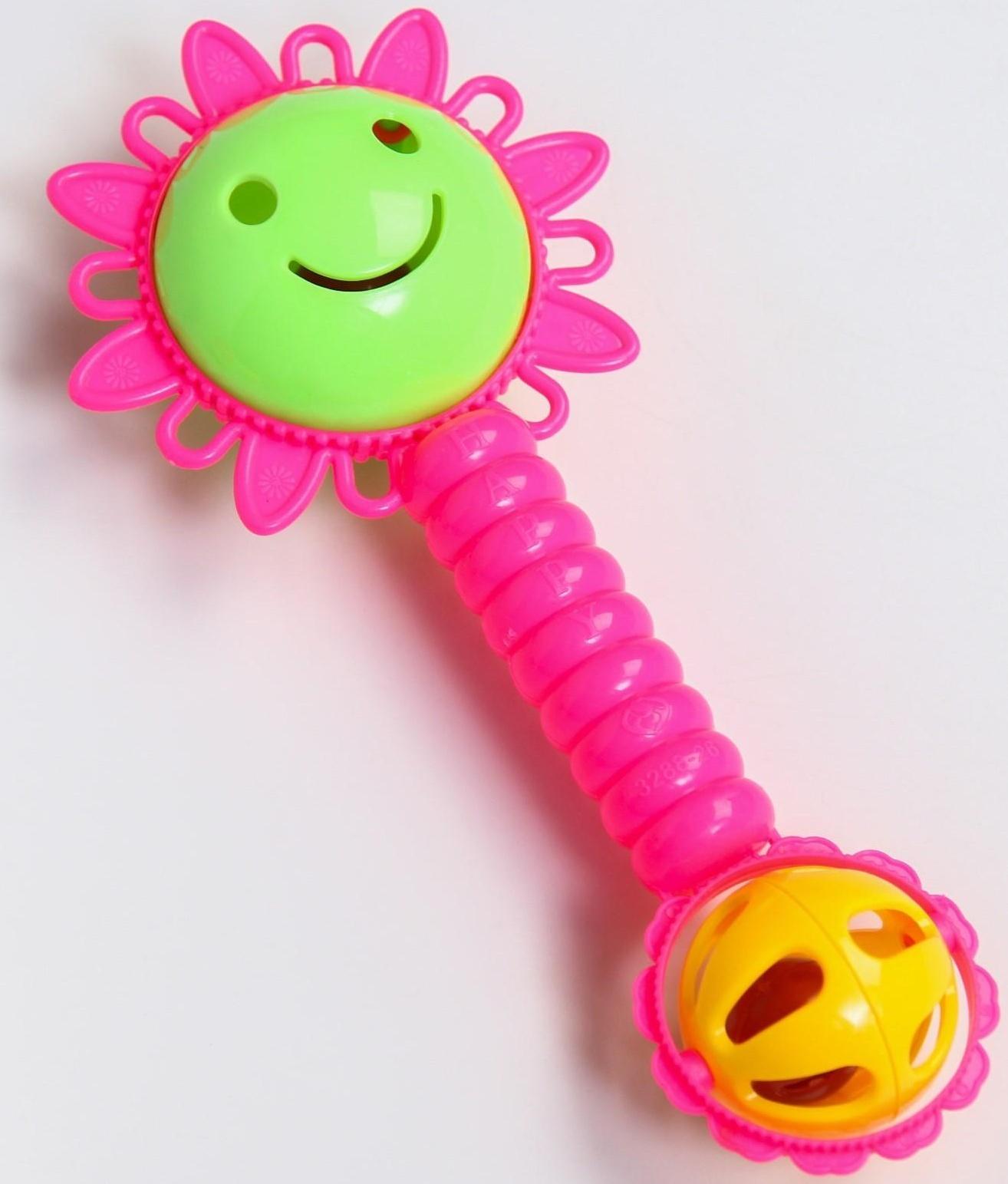 Погремушка «Солнышко», цвет МИКС
