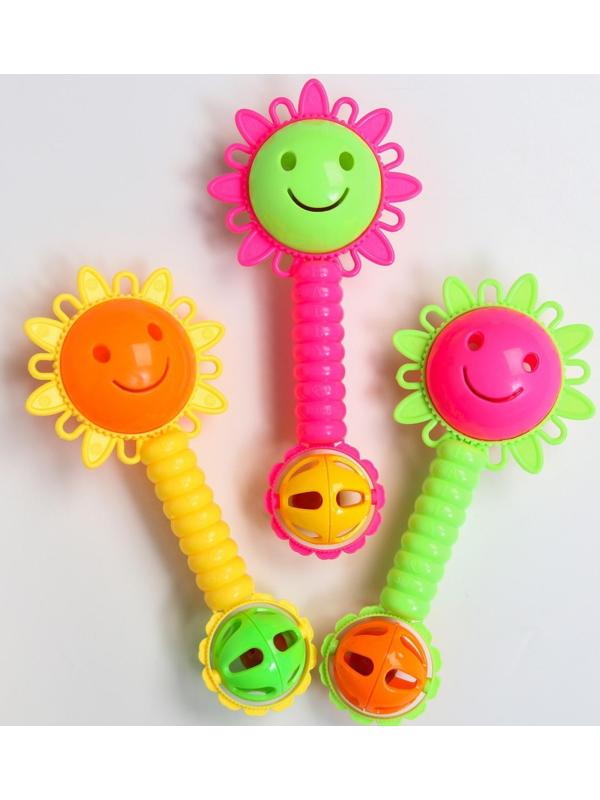 Погремушка «Солнышко», цвет МИКС