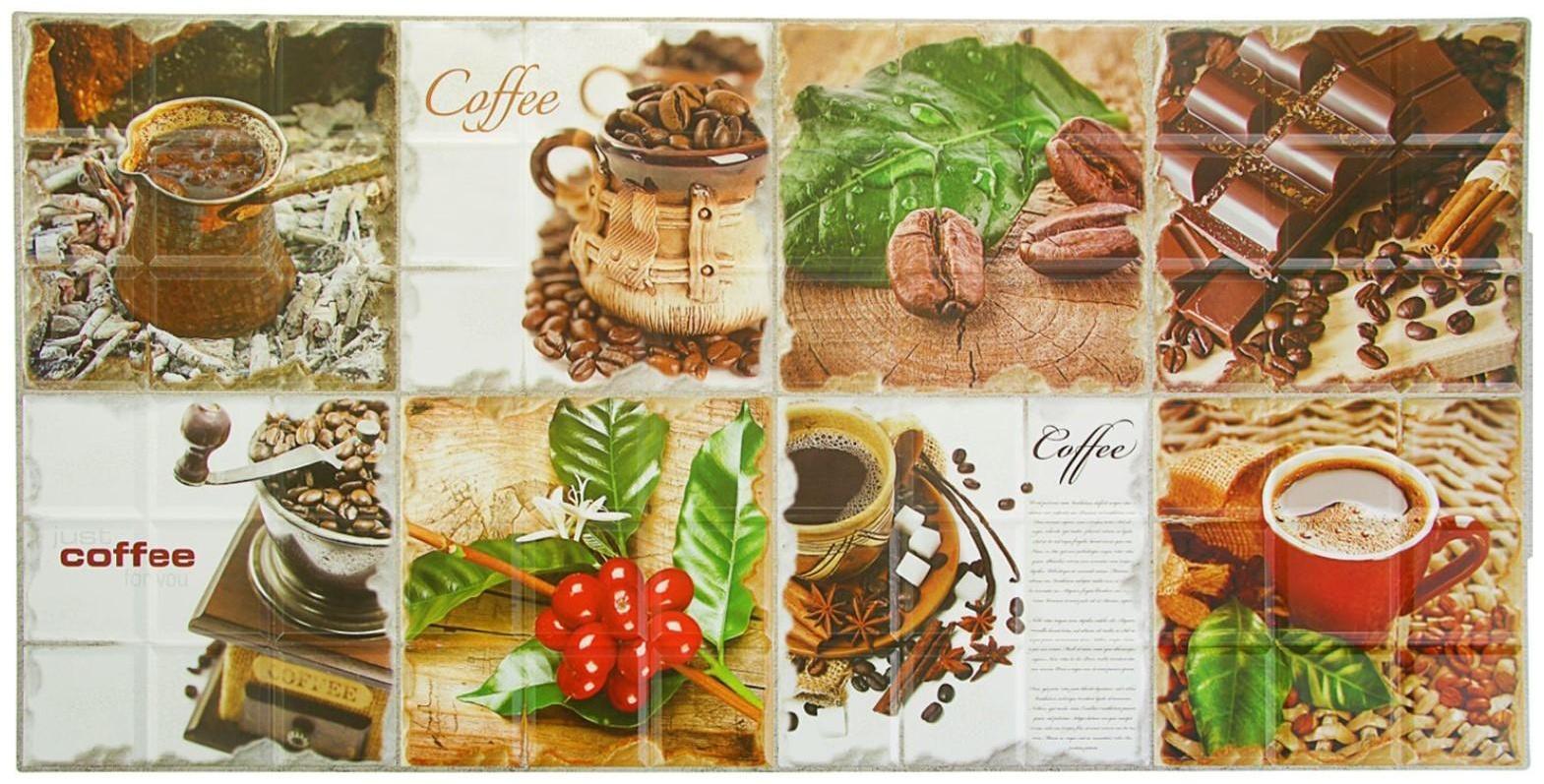 Панель ПВХ Граненый квадрат Арабика 960*480