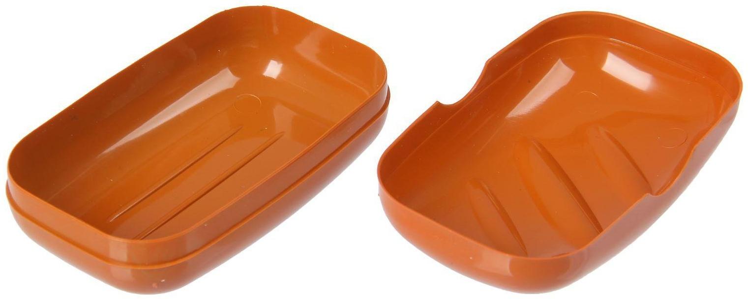 Мыльница дорожная, 11×6,5×4 см, цвет МИКС