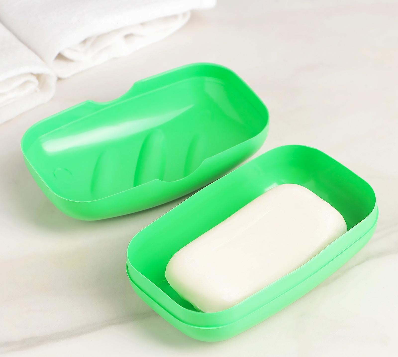 Мыльница дорожная, 11×6,5×4 см, цвет МИКС