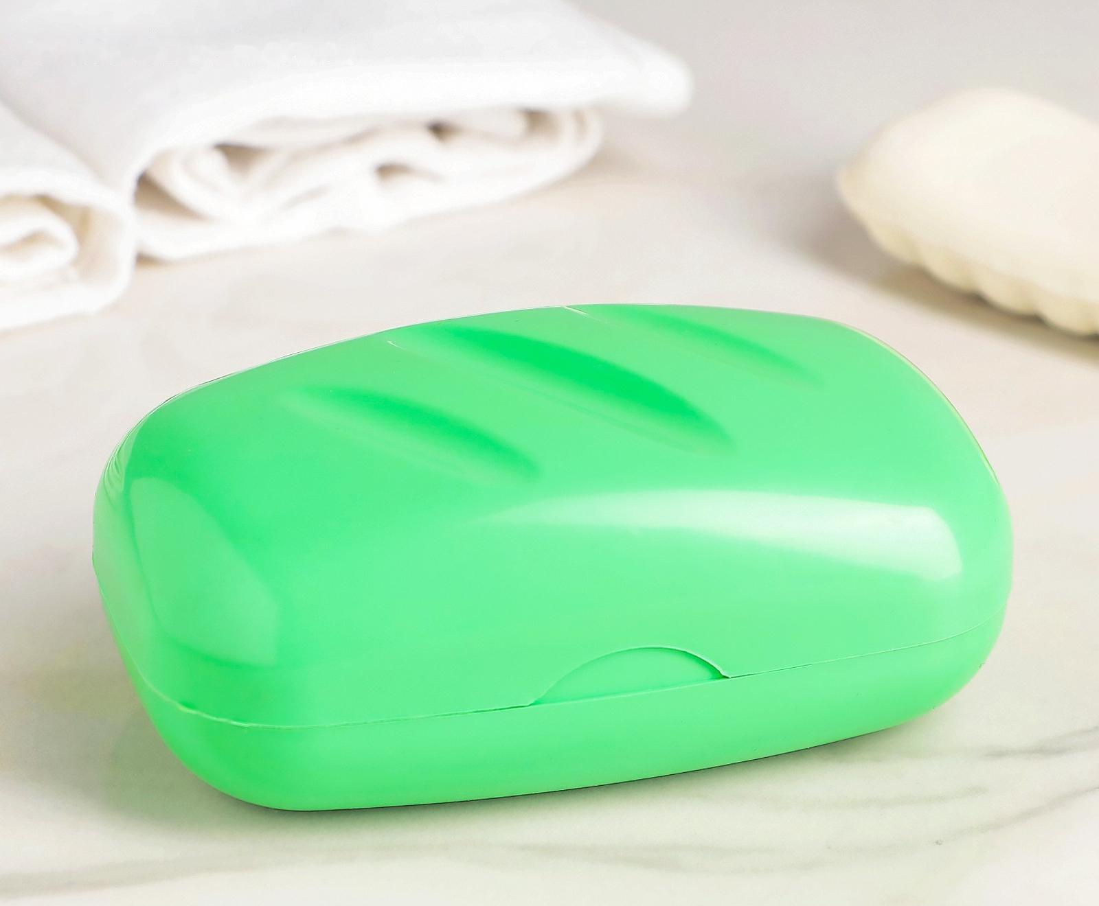 Мыльница дорожная, 11×6,5×4 см, цвет МИКС