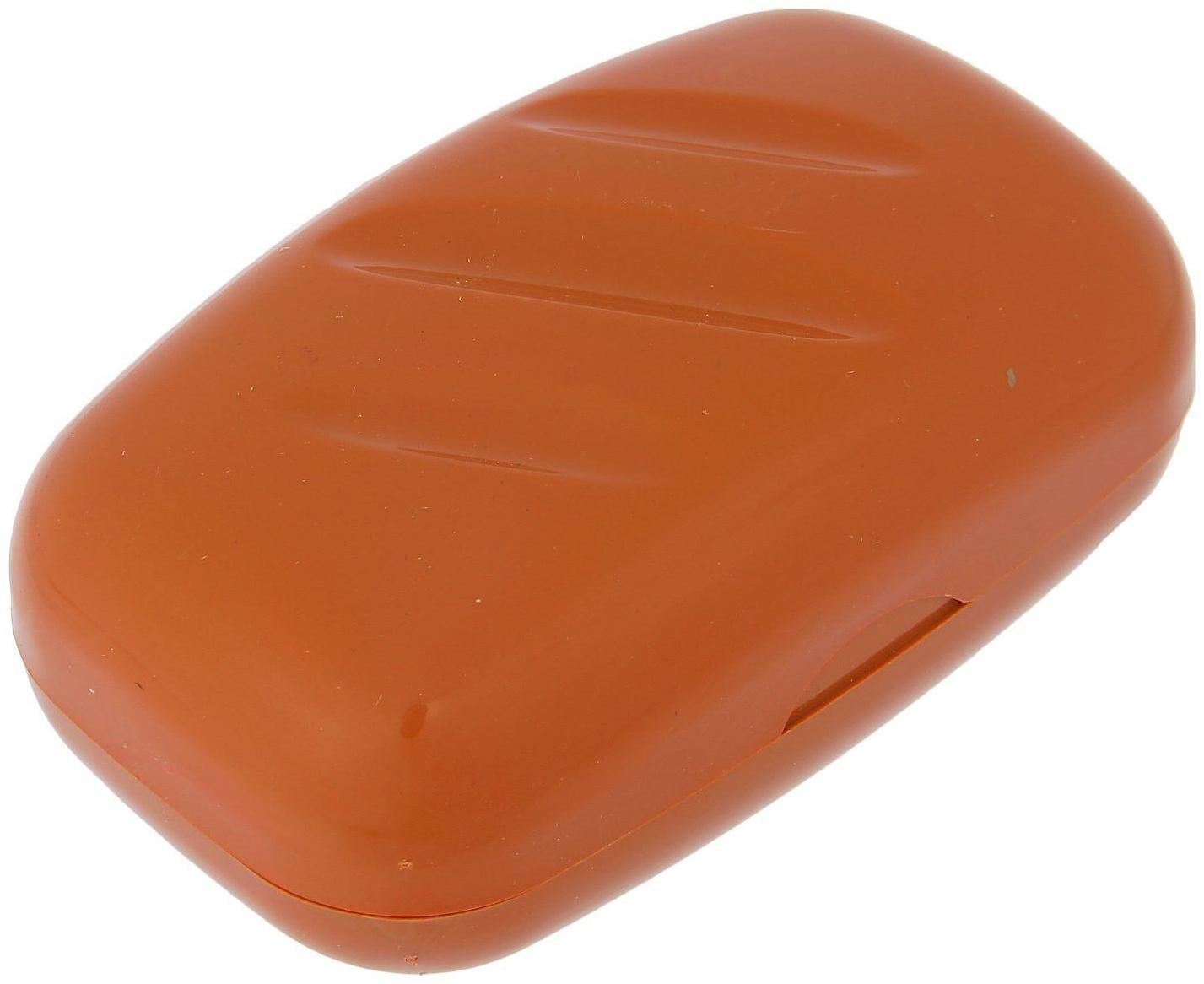 Мыльница дорожная, 11×6,5×4 см, цвет МИКС