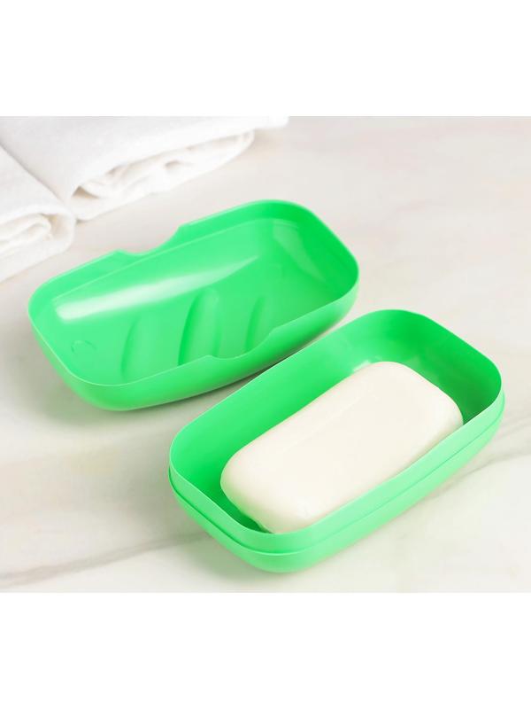 Мыльница дорожная, 11×6,5×4 см, цвет МИКС