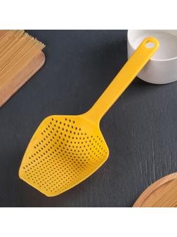 Ложка-дуршлаг 34 см, цвет МИКС