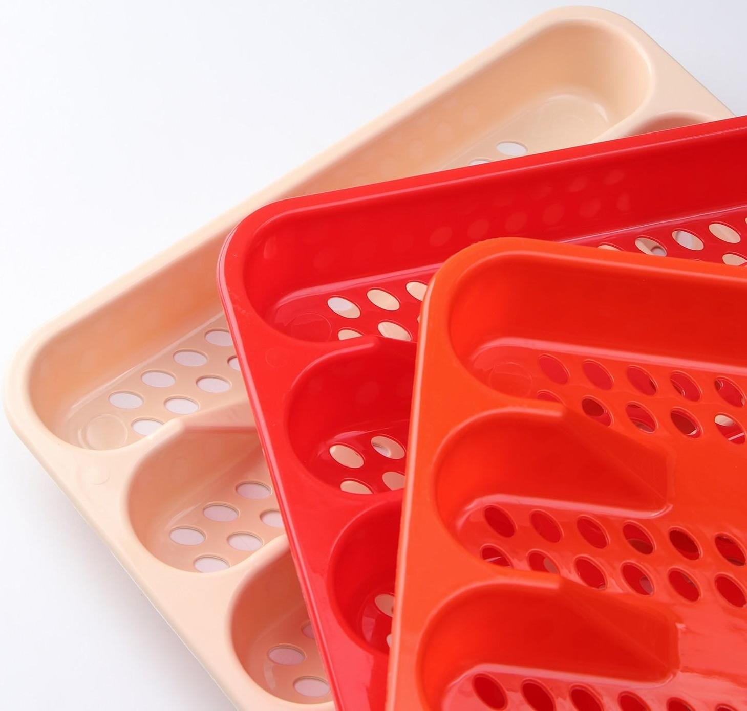 Лоток для столовых приборов, 33×26 см, цвет МИКС