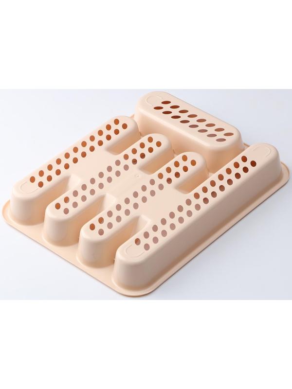 Лоток для столовых приборов, 33×26 см, цвет МИКС