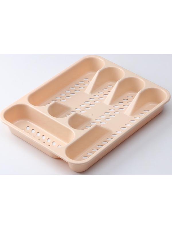 Лоток для столовых приборов, 33×26 см, цвет МИКС