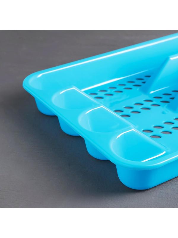 Лоток для столовых приборов, 33×26 см, цвет МИКС