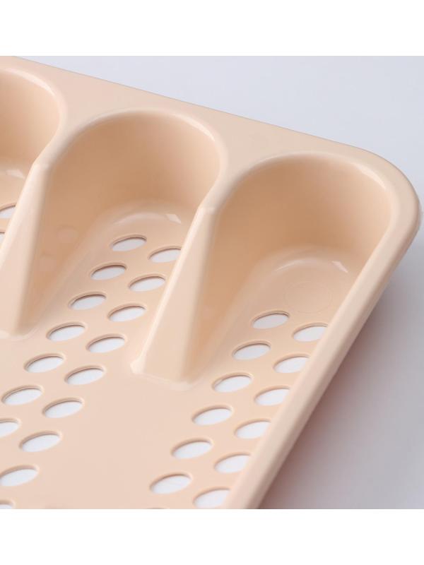 Лоток для столовых приборов, 33×26 см, цвет МИКС