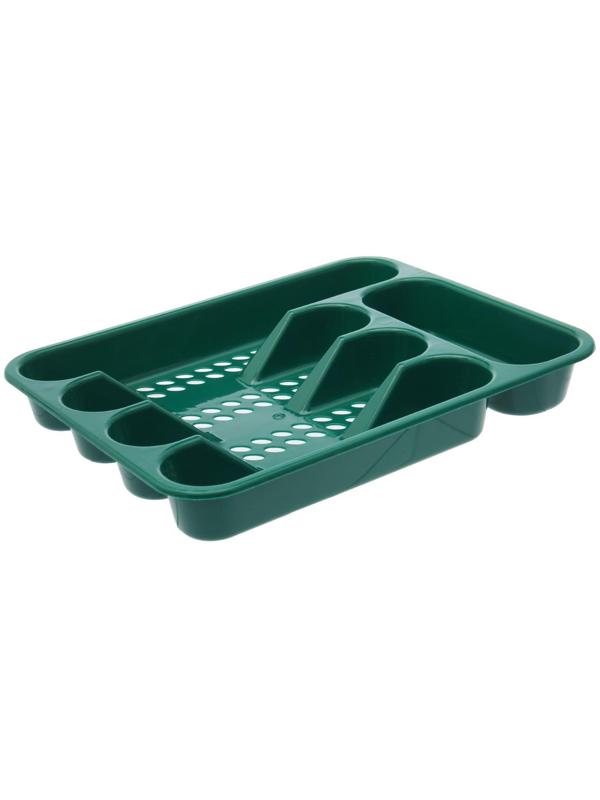 Лоток для столовых приборов, 33×26 см, цвет МИКС