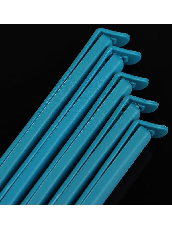 Зажимы для пакетов, 12 см, 5 шт, цвет МИКС