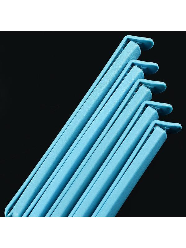 Зажимы для пакетов, 12 см, 5 шт, цвет МИКС