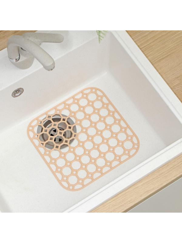 Решётка в раковину, 26×26 см, цвет МИКС