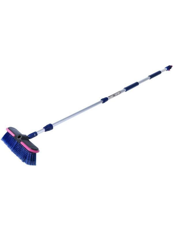Щетка для мытья CA-601, телескопическая, 160 см, под шланг с краном регулировки подачи воды