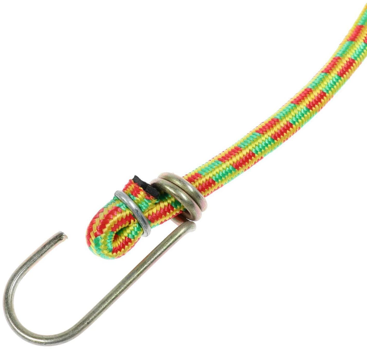 Резинка крепления TORSO 80 см, d 8 мм, металлические крючки, микс, набор 2 шт