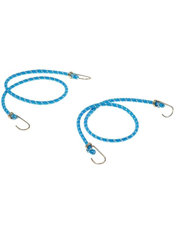 Резинка крепления TORSO 80 см, d 8 мм, металлические крючки, микс, набор 2 шт