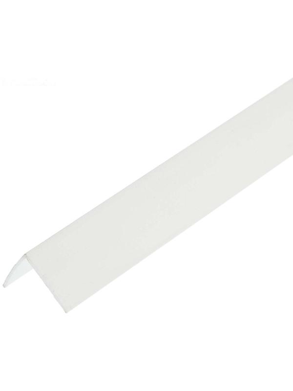 Уголок ПВХ белый 15х15х2700 мм