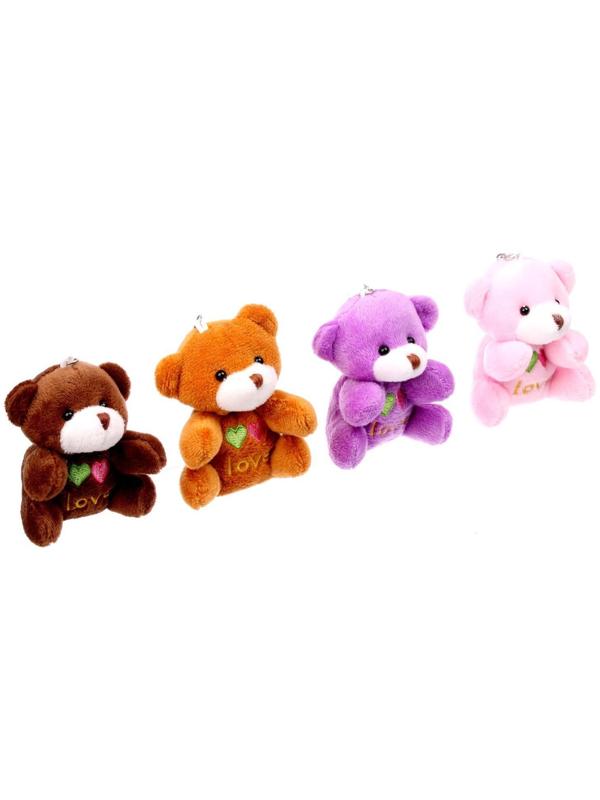 Мягкая игрушка «Мишка» на брелоке, цвета МИКС