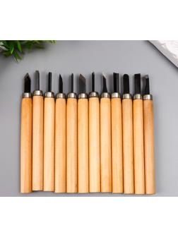 Набор ножей с деревянной ручкой 12 шт 20х17 см