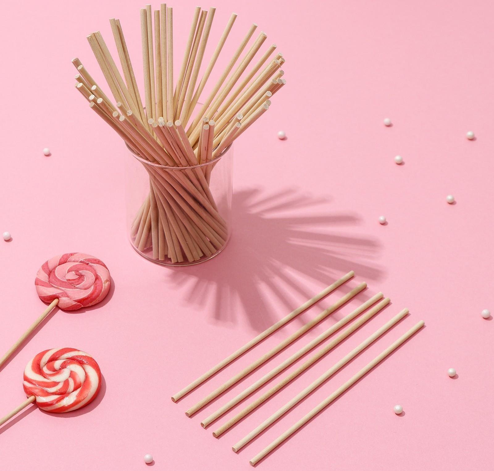Набор палочек для леденцов, 50 шт, длина палочки 15 см