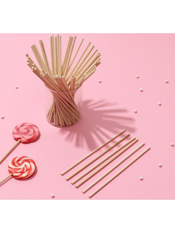 Набор палочек для леденцов, 50 шт, длина палочки 15 см