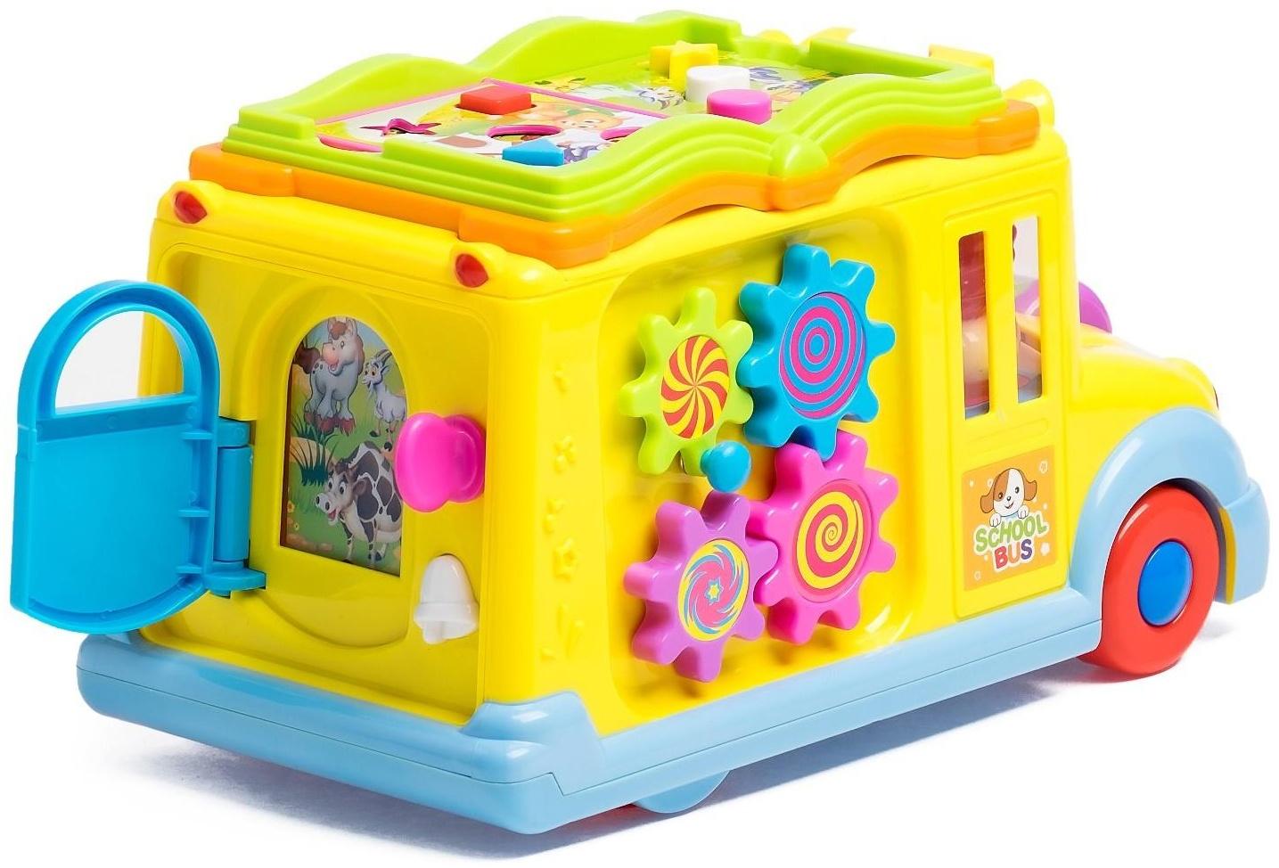Развивающая игрушка «Автобус», световой и звуковой эффект