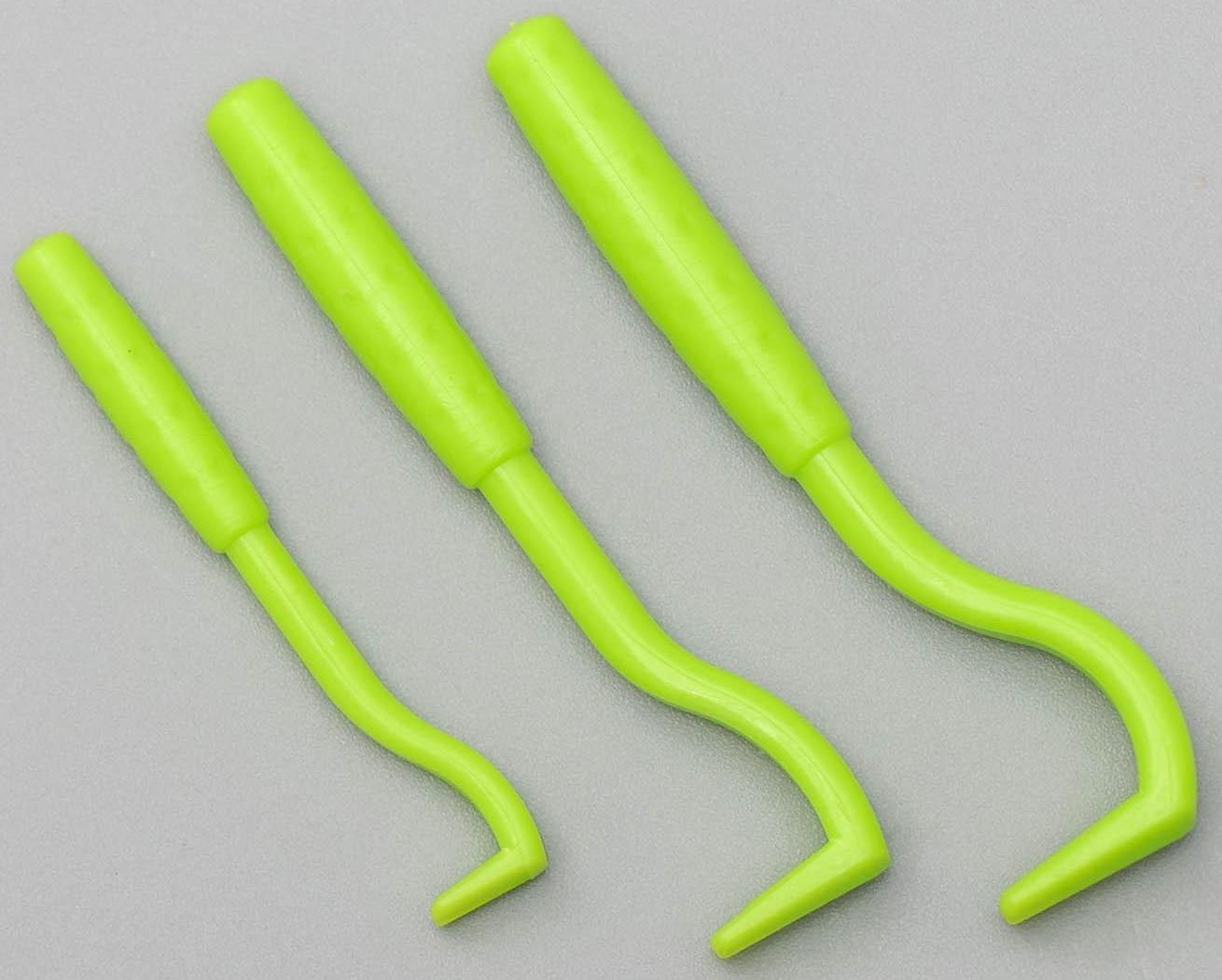 Набор выкручивателей для клещей, 3 размера, зелёные