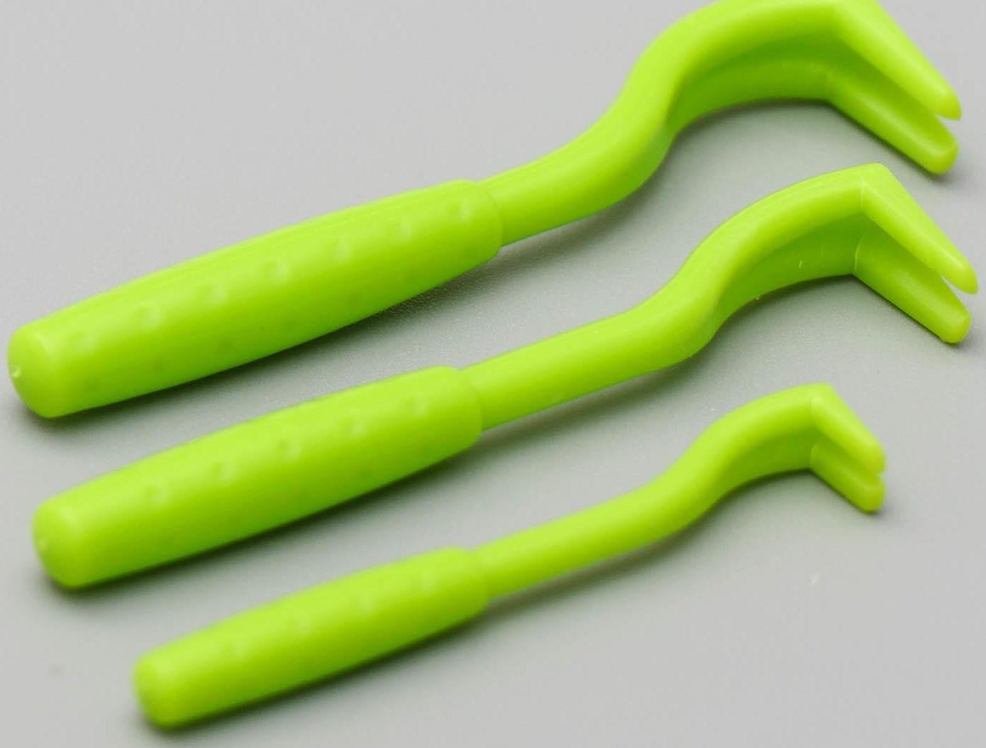 Набор выкручивателей для клещей, 3 размера, зелёные