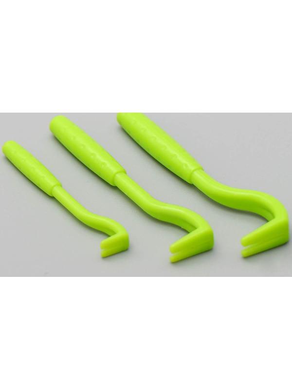 Набор выкручивателей для клещей, 3 размера, зелёные