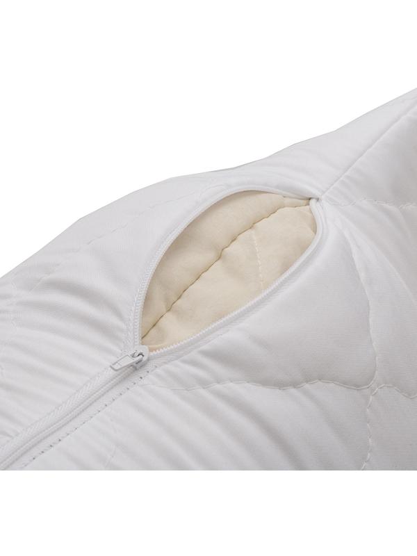 Чехол на подушку АТРА сменный стеганый на молнии 50х70см, 100% п/э, 100гр/м