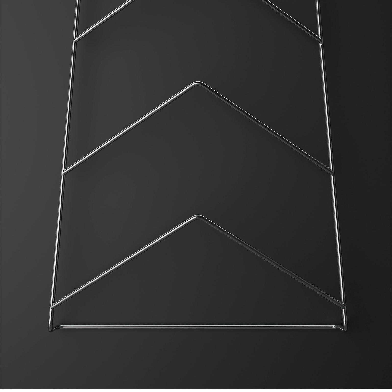 Подвеска под крышки на 5 предметов, 39×18×6 см, цвет хром