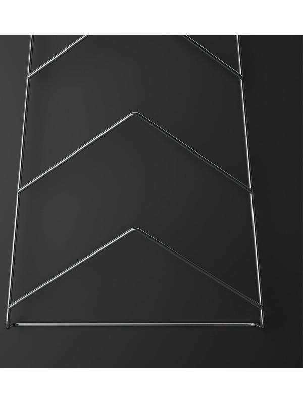 Подвеска под крышки на 5 предметов, 39×18×6 см, цвет хром