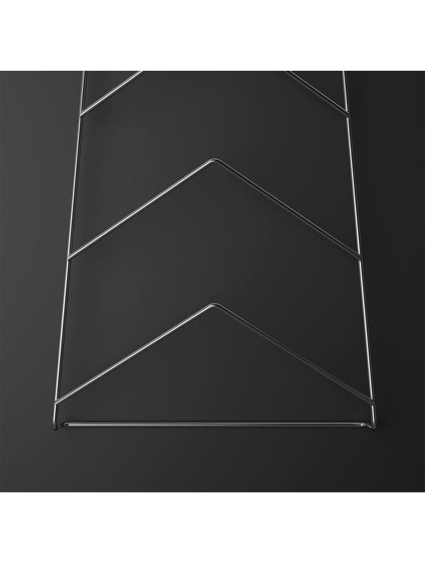 Подвеска под крышки на 5 предметов, 39×18×6 см, цвет хром