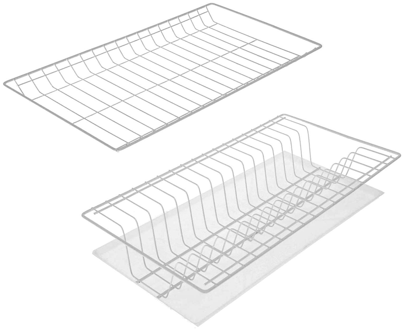 Комплект посудосушителей с поддоном для шкафа 50 см, 46,5×26,5 см, цвет белый