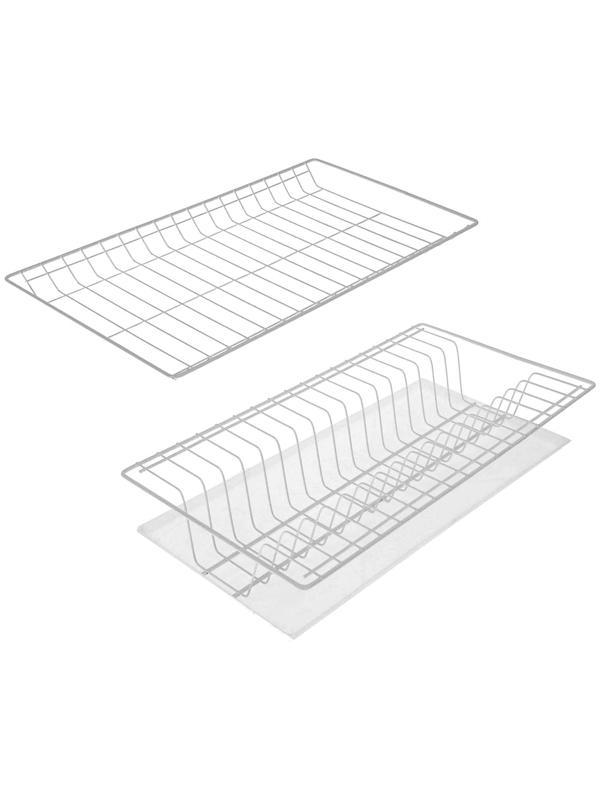 Комплект посудосушителей с поддоном для шкафа 50 см, 46,5×26,5 см, цвет белый