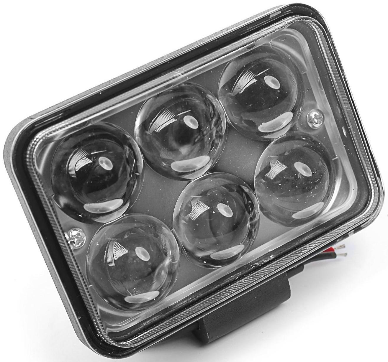 Противотуманная фара, 12 В, 6 LED, IP67, 6000 К, направленный свет
