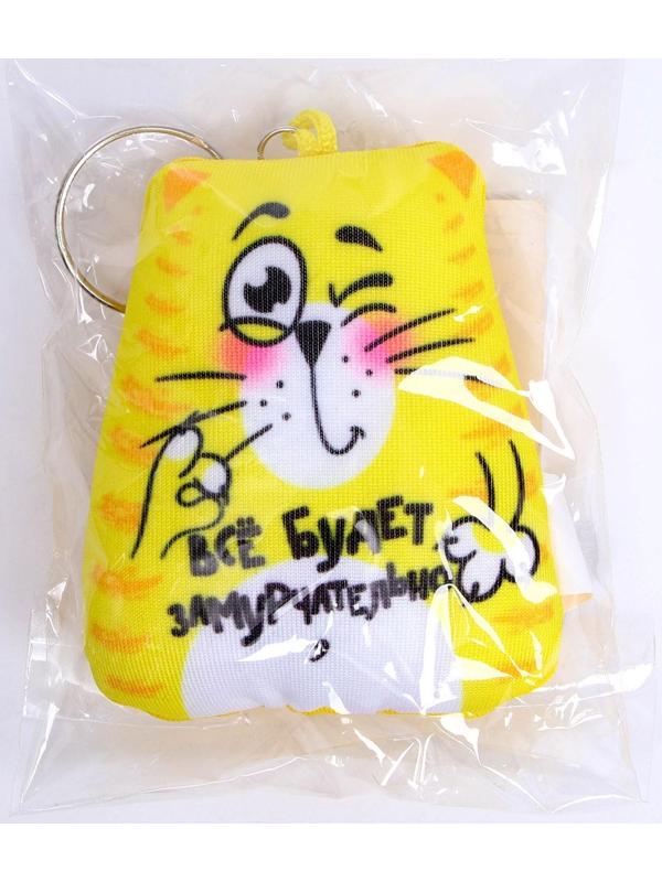 Брелок-антистресс «Всё будет замурчательно», кот, 7х7 см