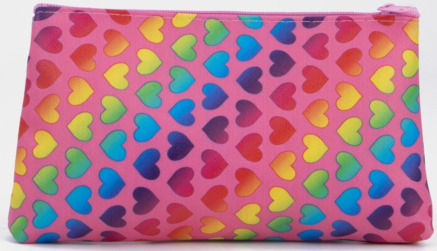 Косметичка на молнии, цвет розовый